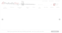 Desktop Screenshot of proaudiostar.com